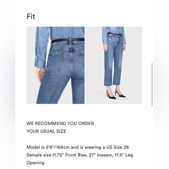 FRAME Le Jane High Waist Crop Straight Leg Jeans in Mid-Blue Wash - Picture 4 of 8